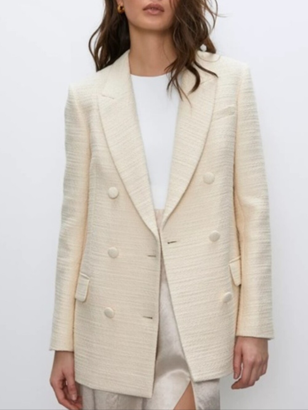 Aritzia Babaton Samuel Tweed Blazer Preppy Prep Academia Professional Business